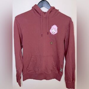 Spy x Family Celio Anya Forger Maroon Hoodie Small Anime Graphic Relaxed Fit EUC